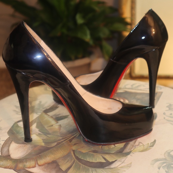 Christian Louboutin Rolando 120 pat. leather pumps